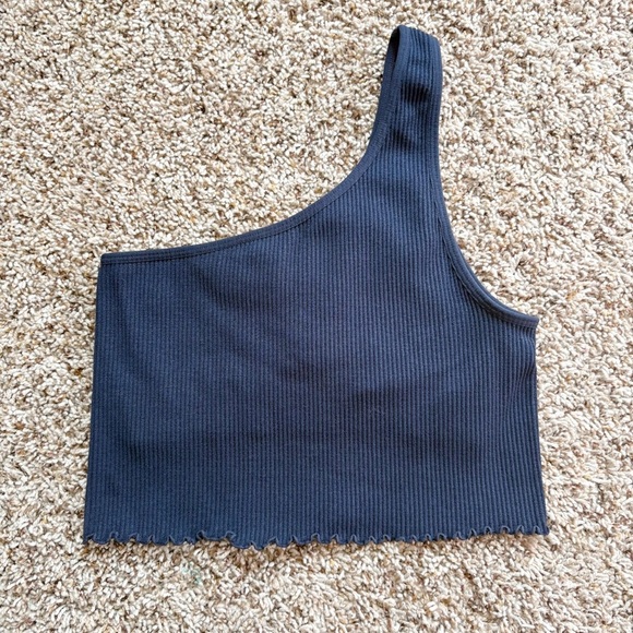 SPIRITUAL GANGSTER Ribbed Crop Tank Built In Sports Bra XS S - Picture 1 of 7